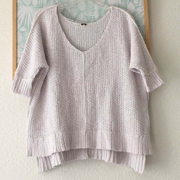 Free People Sweaters - Free People white cotton sweater XS